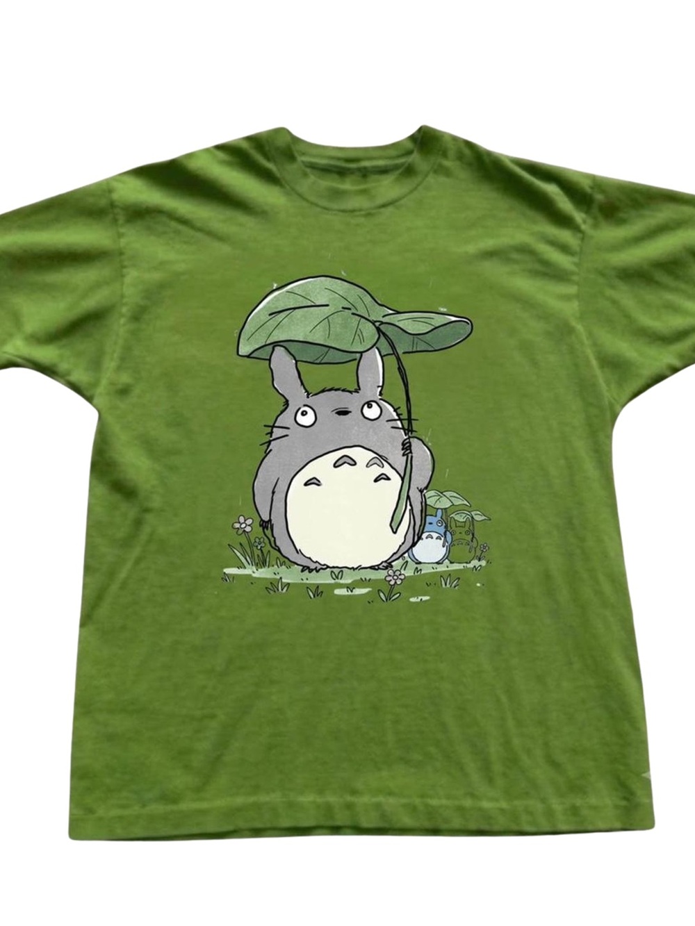 Gildan Green Totoro Graphic T-Shirt